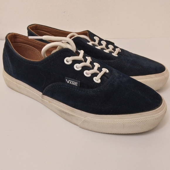 Vans Shoes - EUC Unisex Blue Sueded Velvet Vans Men's 4.5 Women's 6.5